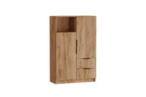 Шкаф Фрита с  дверями, открытой нишей и ящиками
